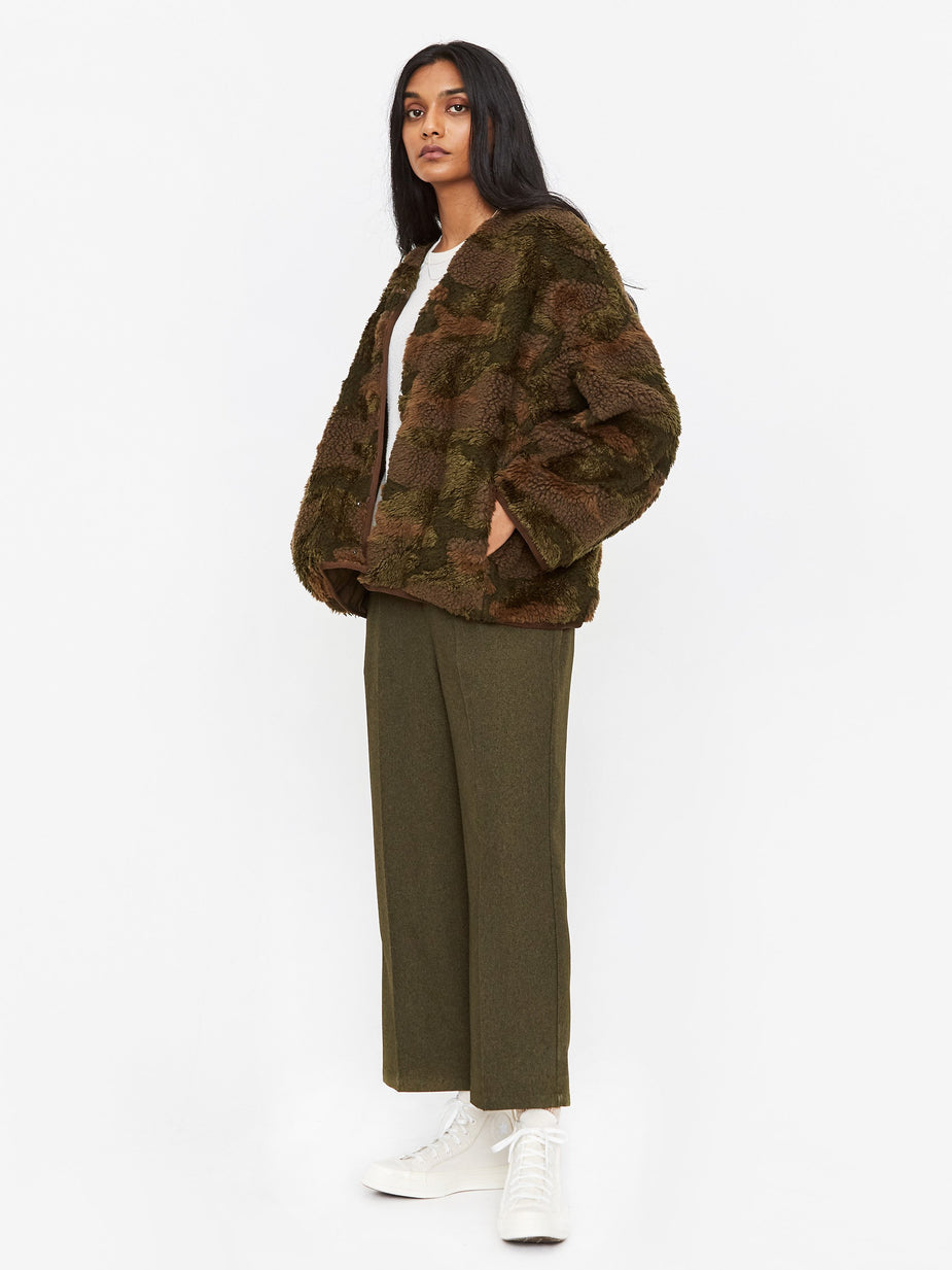Zucca Zucca Fleece Jacket - Khaki - Green