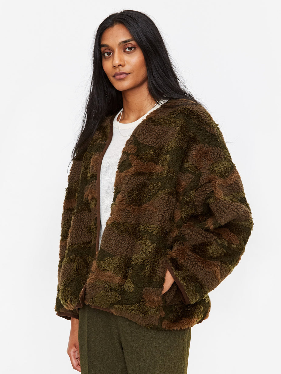 Zucca Zucca Fleece Jacket - Khaki - Green