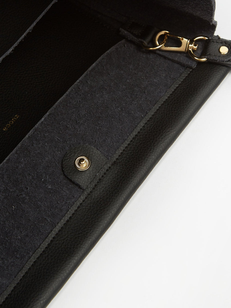 Zucca Zucca Recycled Leather Bag Medium - Black - Black