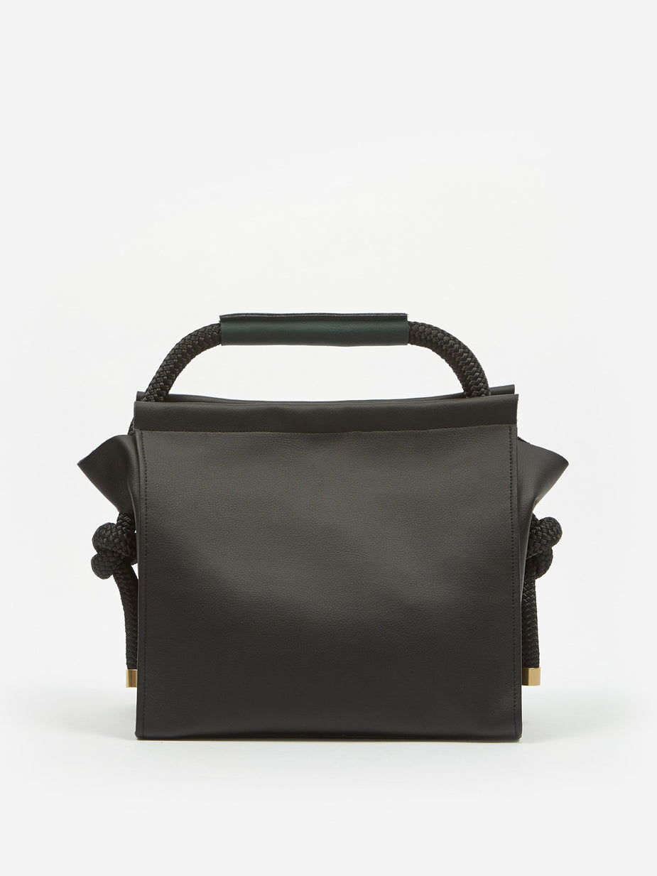 Zucca Zucca Recycled Leather Bag Medium - Black - Black