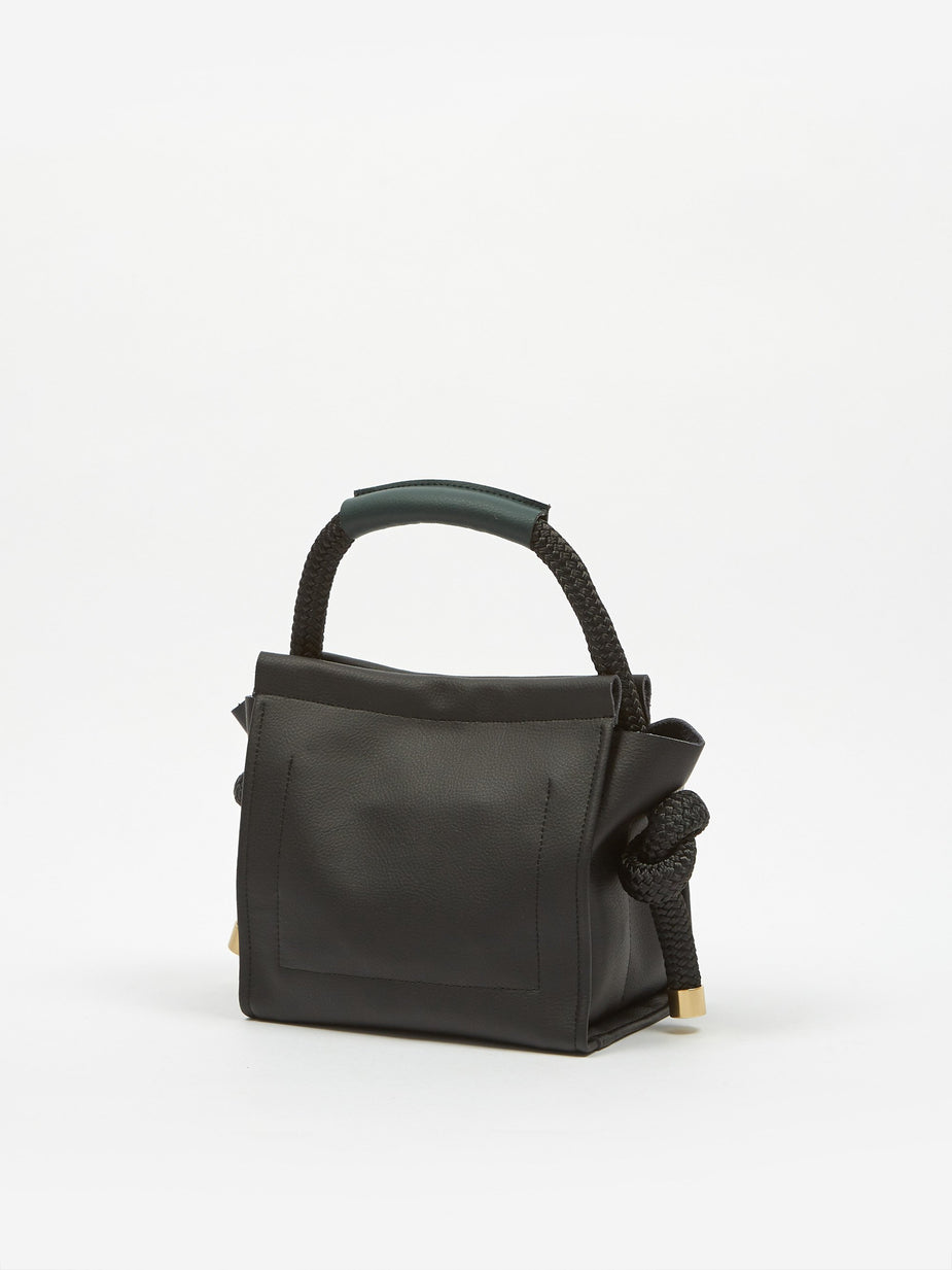 Zucca Zucca Recycled Leather Bag Small - Black - Black
