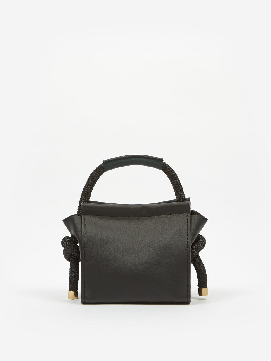 Zucca Zucca Recycled Leather Bag Small - Black - Black