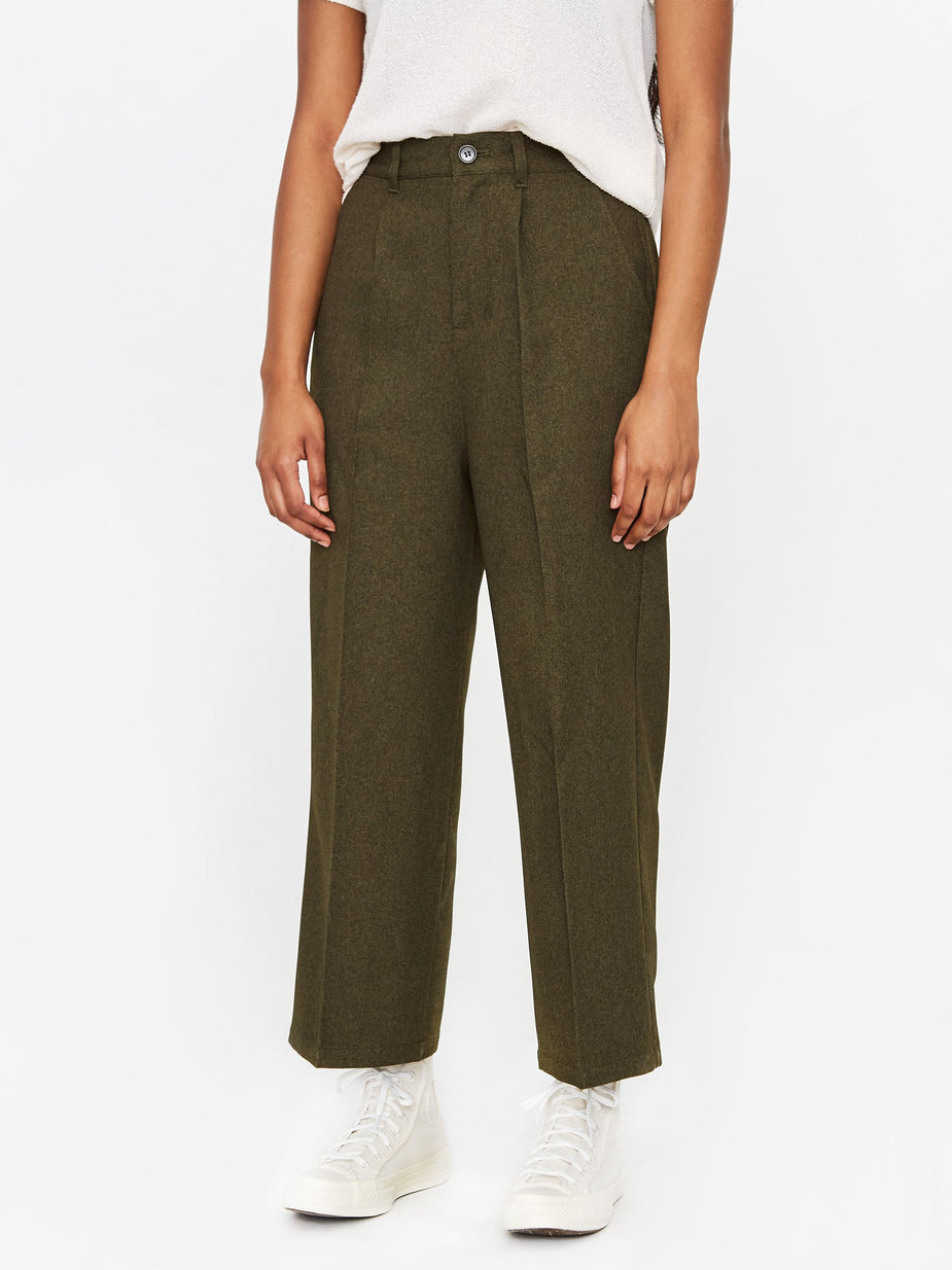 Zucca Zucca Tailored Trouser - Khaki - Green