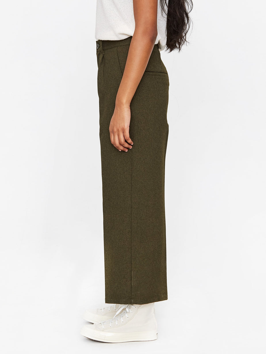 Zucca Zucca Tailored Trouser - Khaki - Green