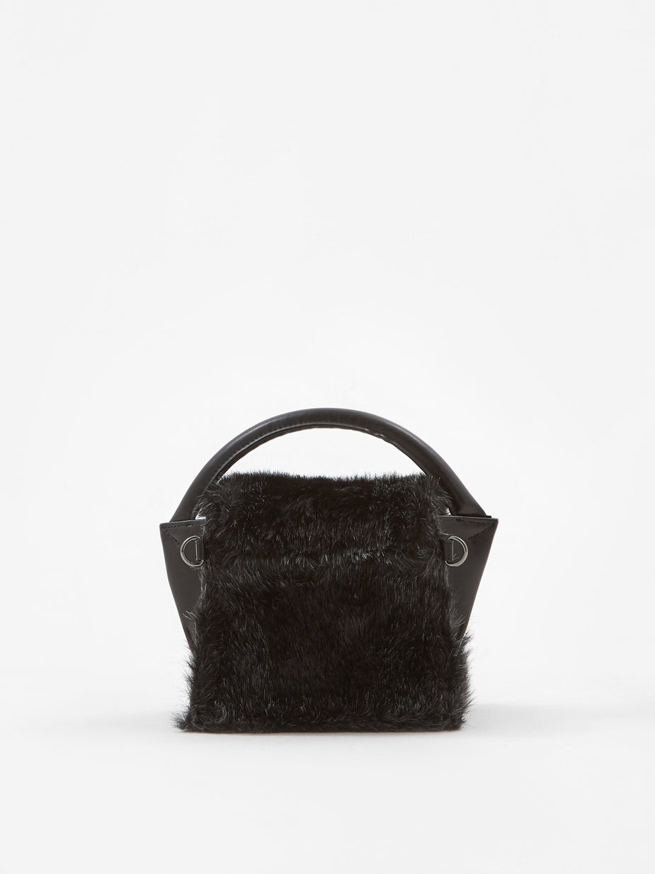 Zucca Zucca Buckled Bag Fur - Dark Grey - Grey